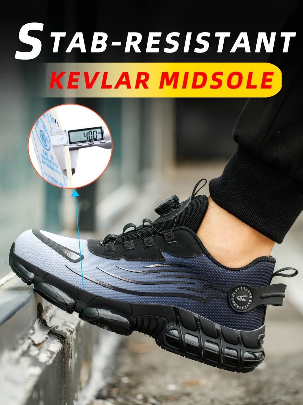 Men's Work & Safety Shoes - Puncture Resistant & Breathable Comfort