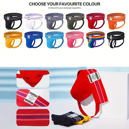 6-Pack Men's Athletic Jockstraps - Breathable Gym Support Pouch