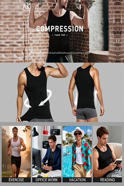 Men's Solid Color Tank Top - Sleeveless 311781