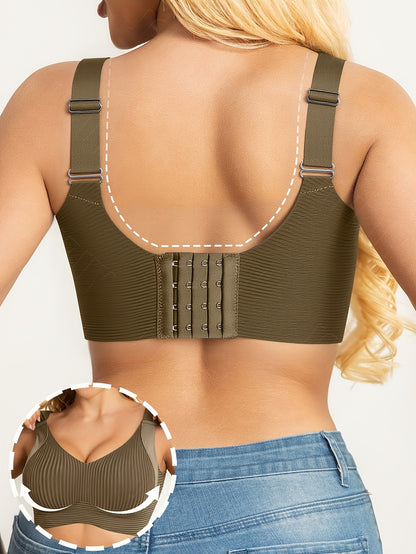 [Special Occasions] 4pcs (4pcs) Plus Size Push-Up Bras Full Bust Coverage Suitable for 1XL-4XL - Wide Strap Removable Pads, No Underwire, Seamless Lift for Everyday & Special Occasions, Machine Washable Pack