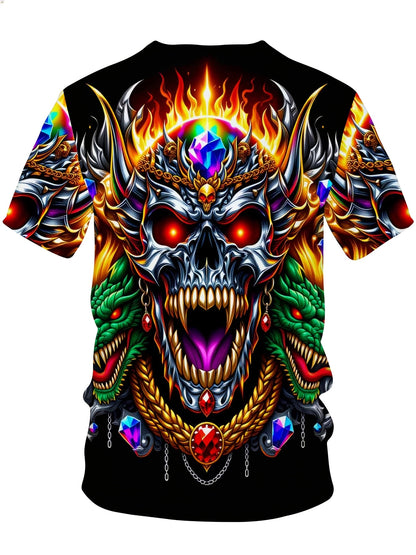 Men's Multicolor Printed Graphic T-Shirt - product view 11