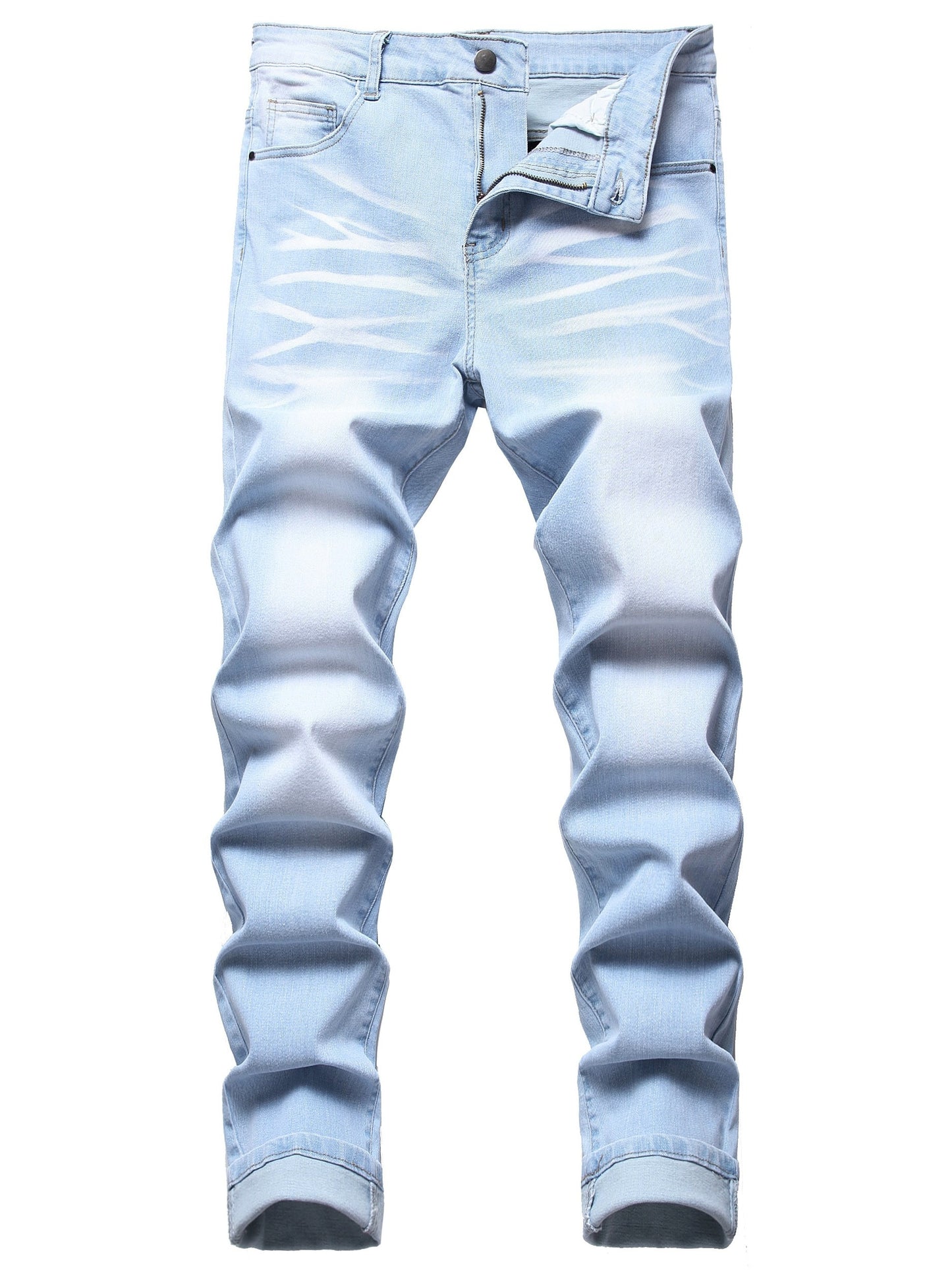 Men's slim stretch jeans - Comfortable & Flexible Fit - Denim Material - Perfect for Casual Wear - Ideal Gift for Fashionable Men