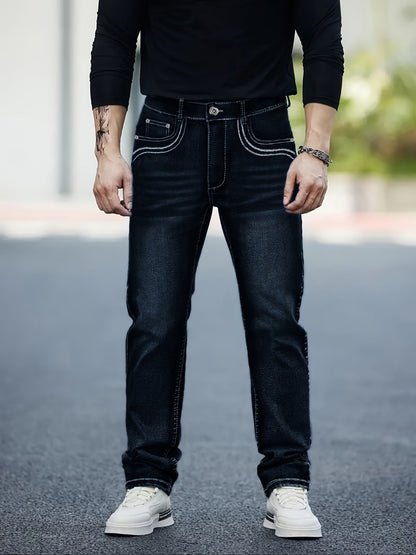 Men's Slim Fit Jeans - Classic Wash Clean Finish Travel 172325