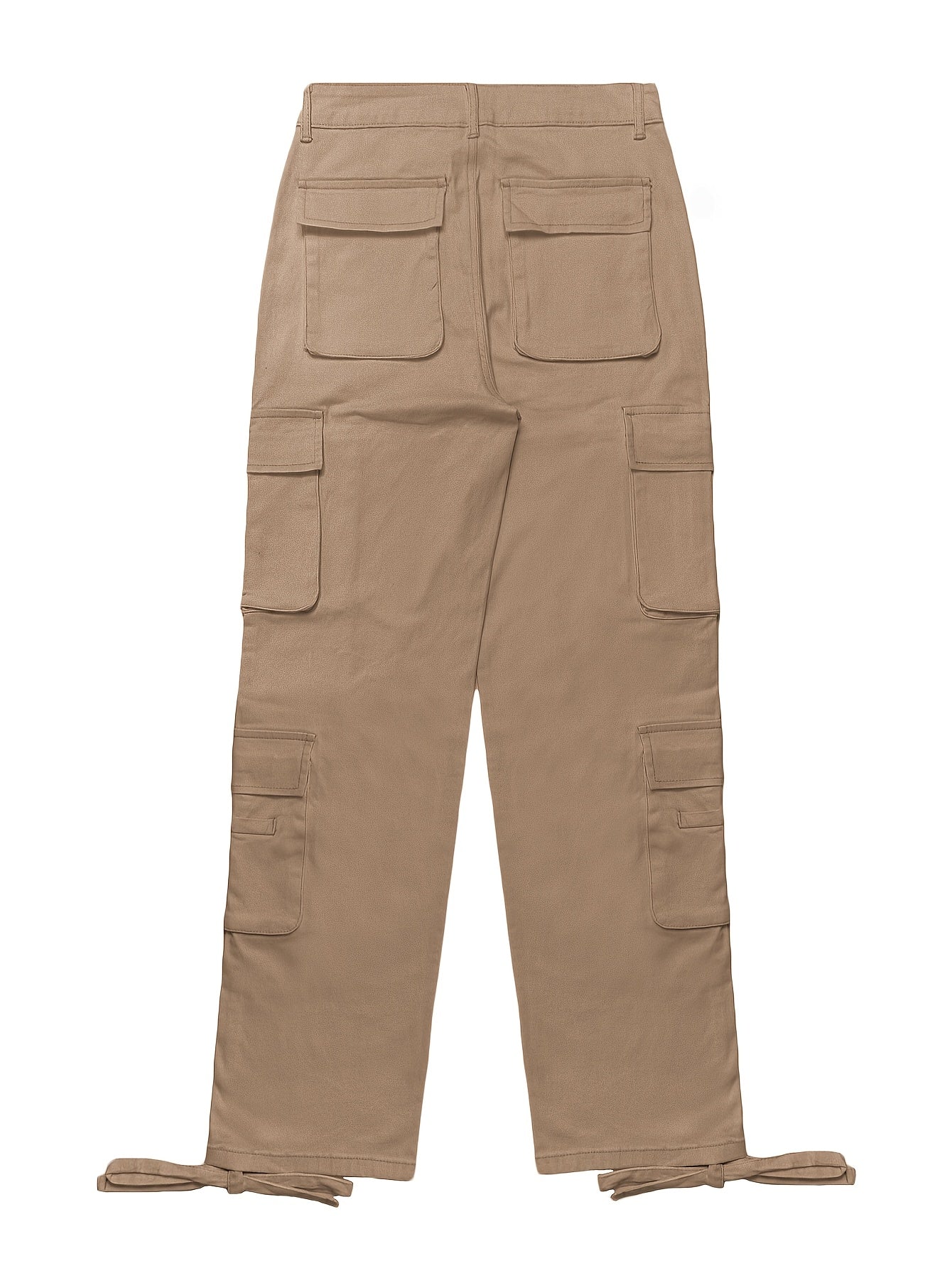 Street Hip-Hop Style Low Waist Multi Pocket Workwear Casual Denim Workwear Pants