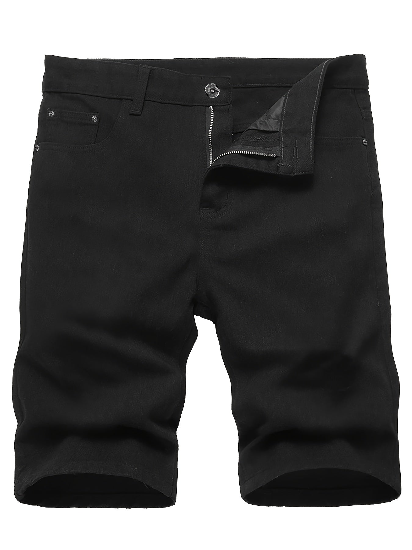 3-pack Men'S Jeans - Trendy Ripped Denim Shorts - Stylish, Versatile, Slim Fit, Casual Pants - New - Perfect For Outdoor Camping And Sports