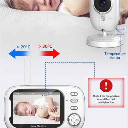 Video Baby Monitor - Night Vision Two-Way Audio