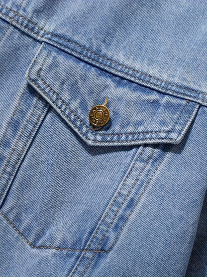 Men's Versatile Denim Pullover Coat Everyday 037