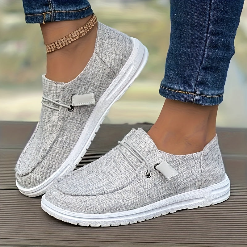 Women's Spring/Fall Slip-On Shoes Low-Top Flat Elastic Lace-Up Strap Shoes Stylish Casual Everyday Loafers The Perfect Gift for Mom Or Wife Shipped From Local Warehouse On Women's Shoes, Women Shoes