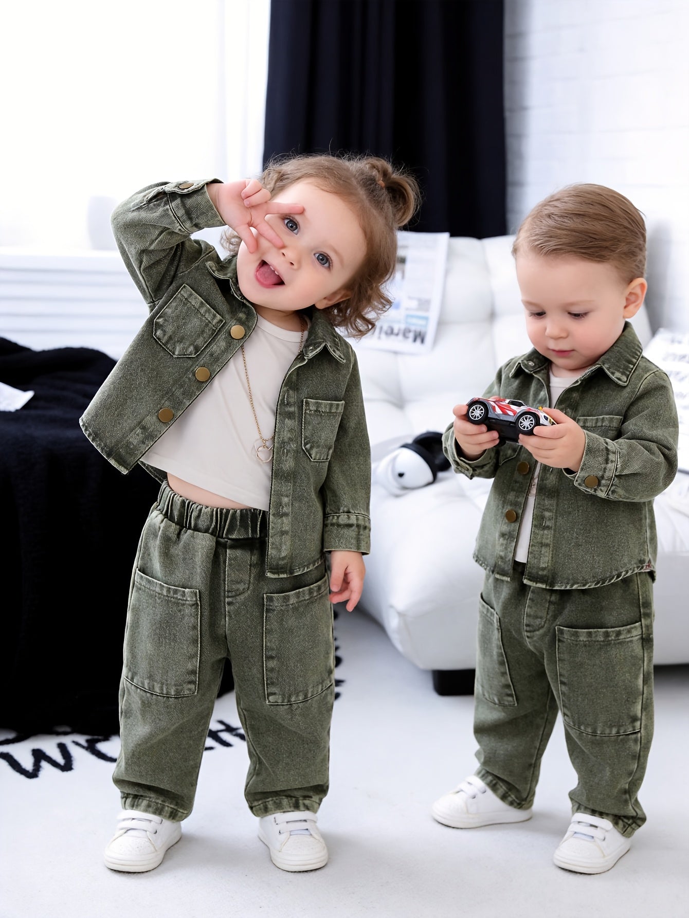 Targeted Development Of A Two-piece Set For The Baby Girl Spring Casual And Simple Style, for Outdoor