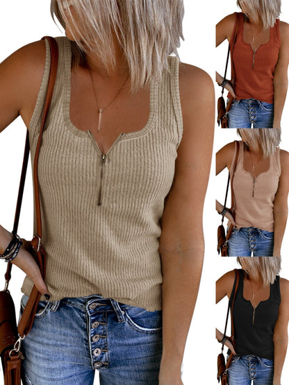 Casual Tees for Everyday Wear, Featuring Solid Color Vests with a Round Neck, Perfect for Spring And Summer