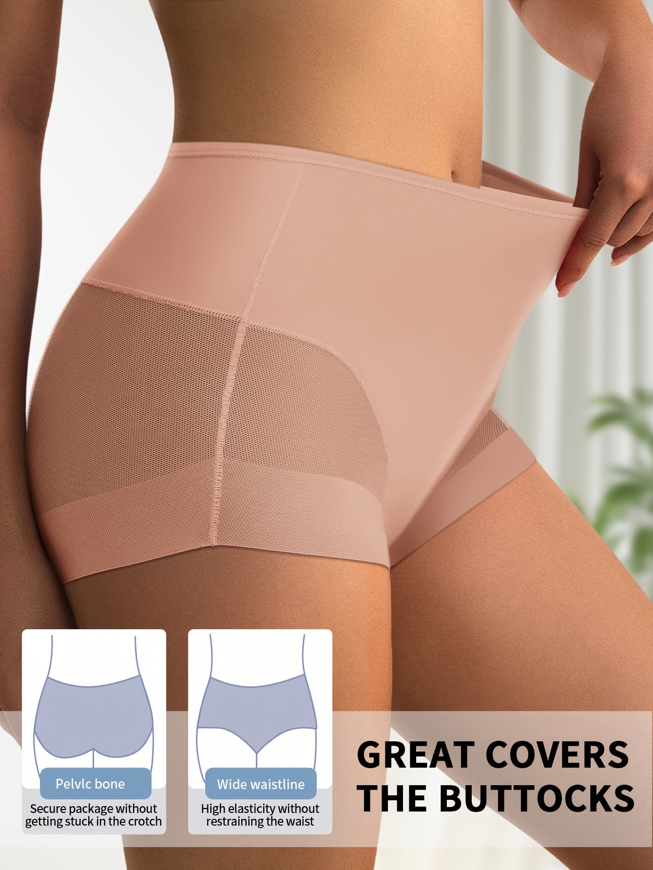 Women's Mixed colors Knit High-Waist Underwear - product view 7