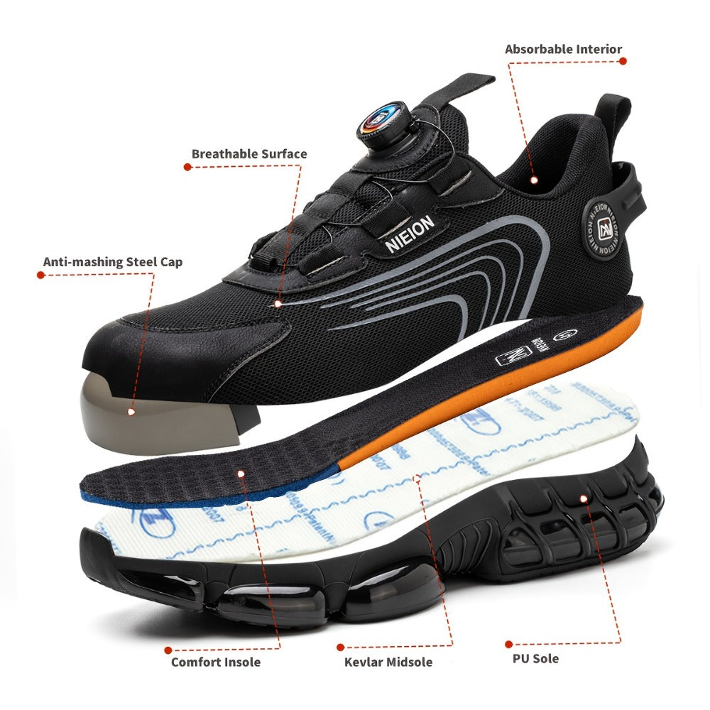 Unisex Work & Safety Shoes - Steel Toe Protection & Puncture Resistant