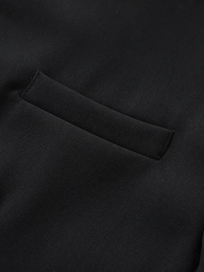 Plus Size Men'S Solid Blazer for Spring Fall