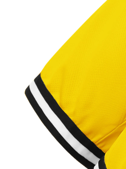 Men's Black + Red + White + Yellow + Green + Khaki Polyester Shorts - product view 8