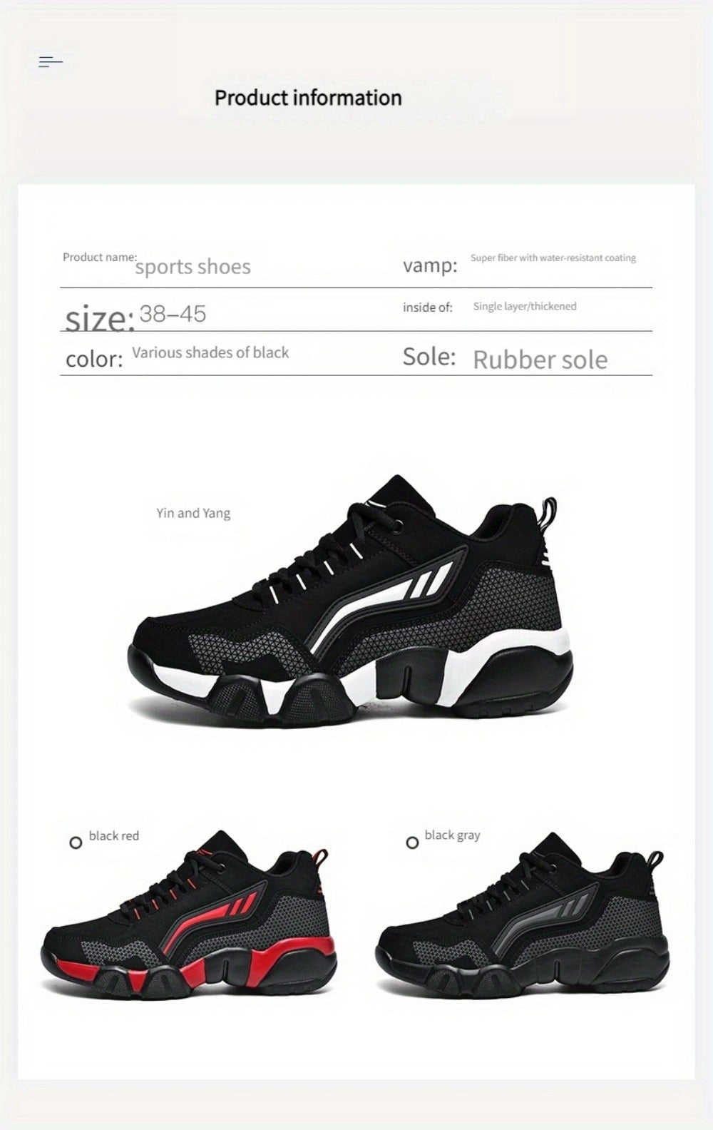 Men's Walking Shoes - Non-Slip Sole & Breathable Comfort