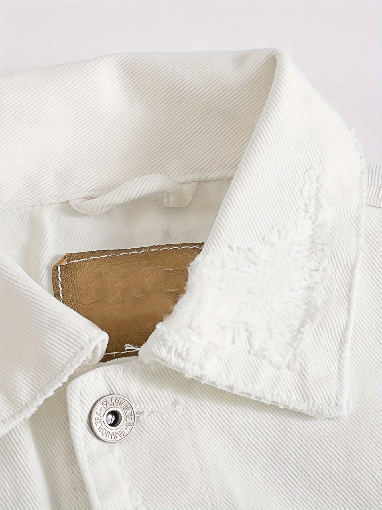 Men's Denim Jacket Fashion Slim Fit Ripped Cotton Stretch Denim Trendy Outerwear