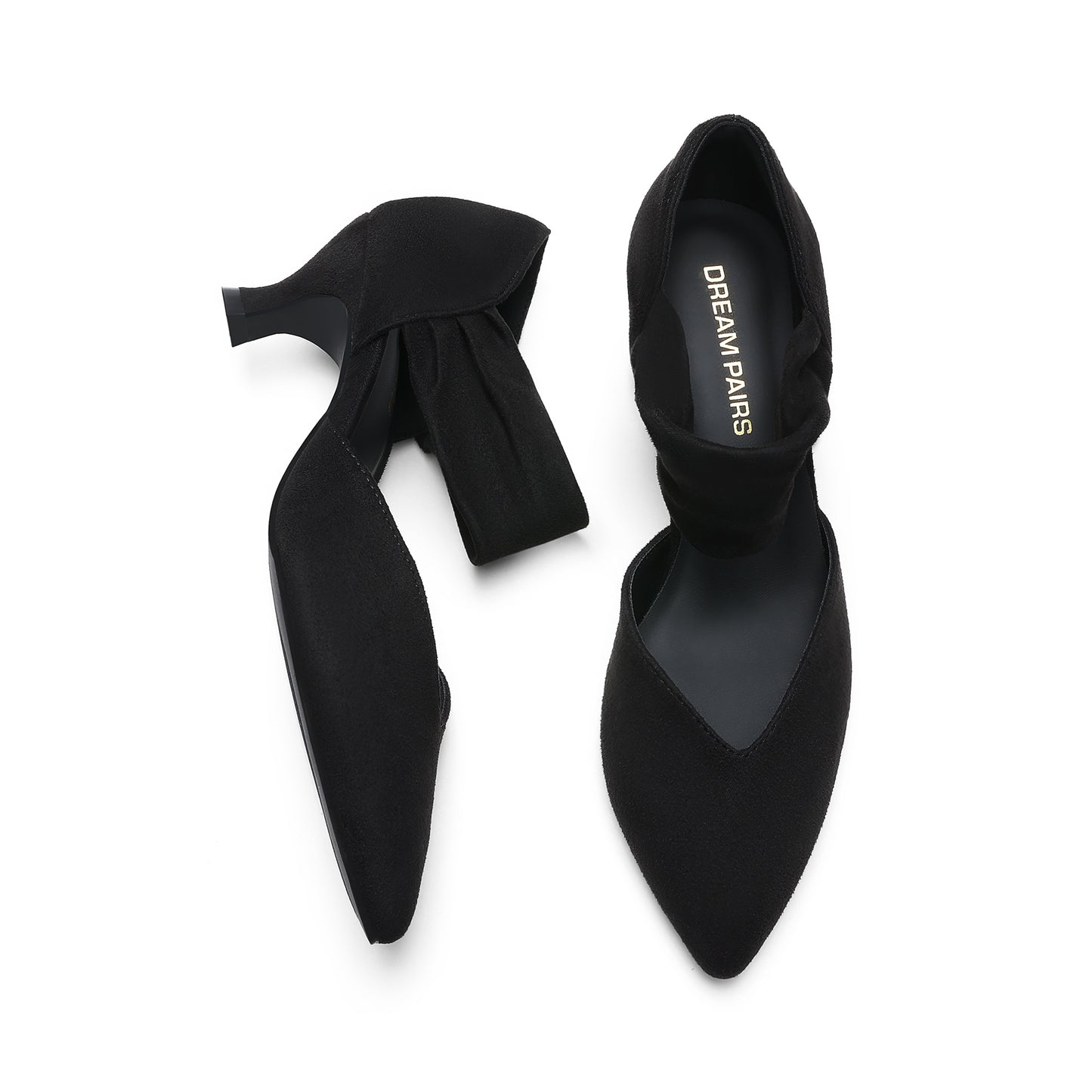 Women's Kitten Heels Low Pumps Shoes Pointed Closed Toe Slip On Dress Work Bridal Party Wedding Kitten Heel Pumps D'orsay Design Sweet And Elegant Comfortable Pumps Casual Dressy Shoes