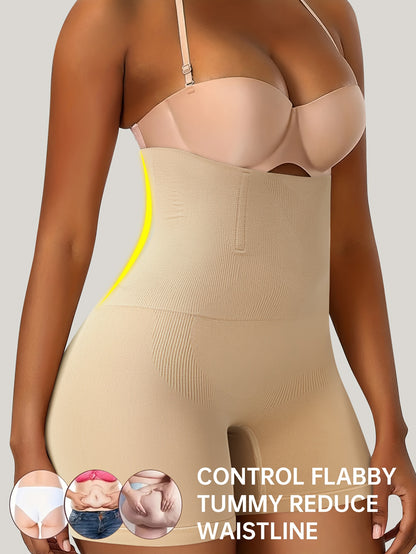 1pc Shaping high-waist briefs that smooth and contour your silhouette, offering firm support and comfort for a sleek, elegant look throughout the day designed for women from 1XL to 5XL