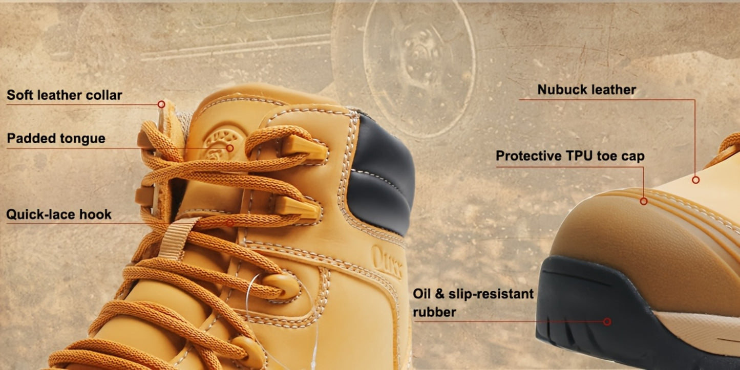 Men's Work & Safety Boots - Steel Toe Protection & Puncture Resistant 030757