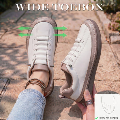 Women's Wide Top Minimalist Barefoot Sneakers - Featuring A Wide Toe Sole And Low Cut Lace Up Walking Shoes, Wide Last Shoes, Cushioning, Lightweight And Breathable, Suitable for Fitness, Yoga Steps, And Daily Work. Couple Shoes.damen Schuhe