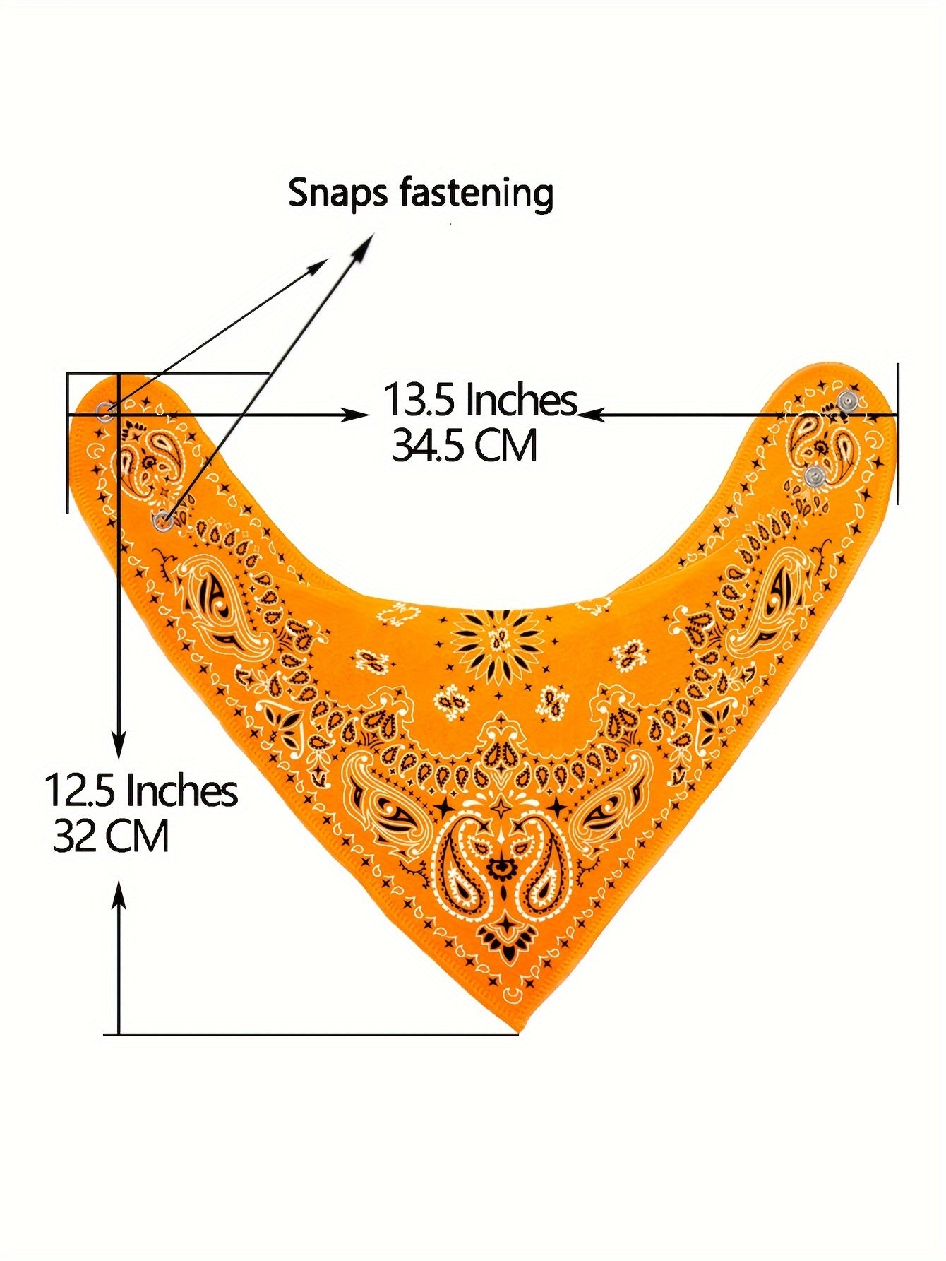 10pcs of Absorbent, Breathable, And Soft Adjustable Snap Bandana Bibs for Boys And Girls with Paisley Pattern, for Outdoor