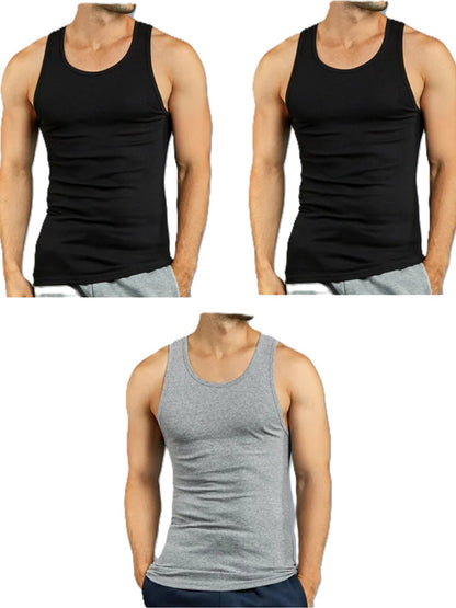 3 PACK MEN'S SUPERIOR QUALITY A-SHIRT