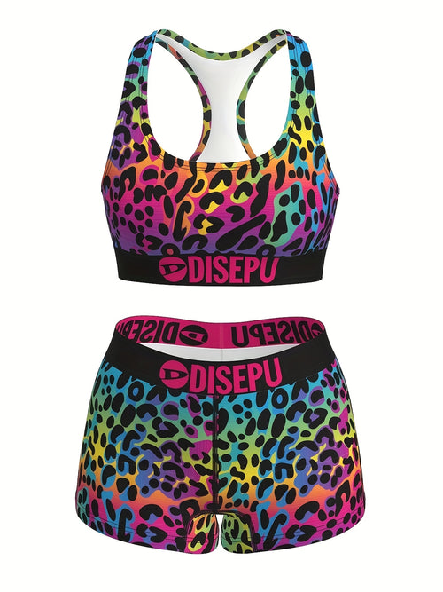 Women's Mixed colors Polyester Printed High-Waist Shorts - product view 1