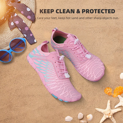 Hike Barefoot Shoes Womens Footwear for Walking Athletic Barefoot Shoes with Wide Toe Box Healthy & Non-Slip Breathable Lightweight Barefoot Vitality Water Shoes for Women Beach Pool Swim Shoes for Womens (Unisex) Shoes for Women