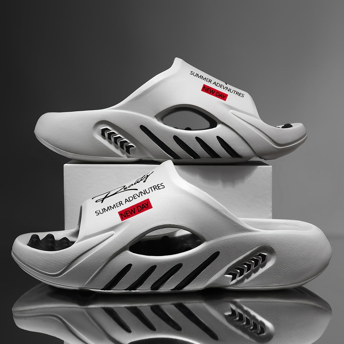 Men'S Summer Sandals, Casual Breathable Sports Sandals, Beach Slippers