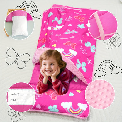 Kids Nap Mat - Foldable Cooling Preschool Sleep Set