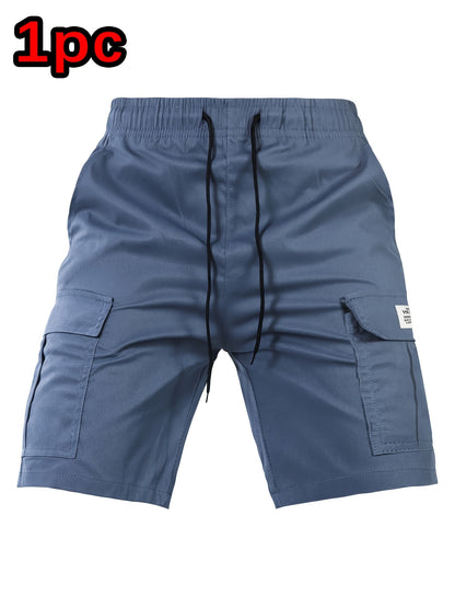 Men's Black Polyester Cargo Shorts - product view 28
