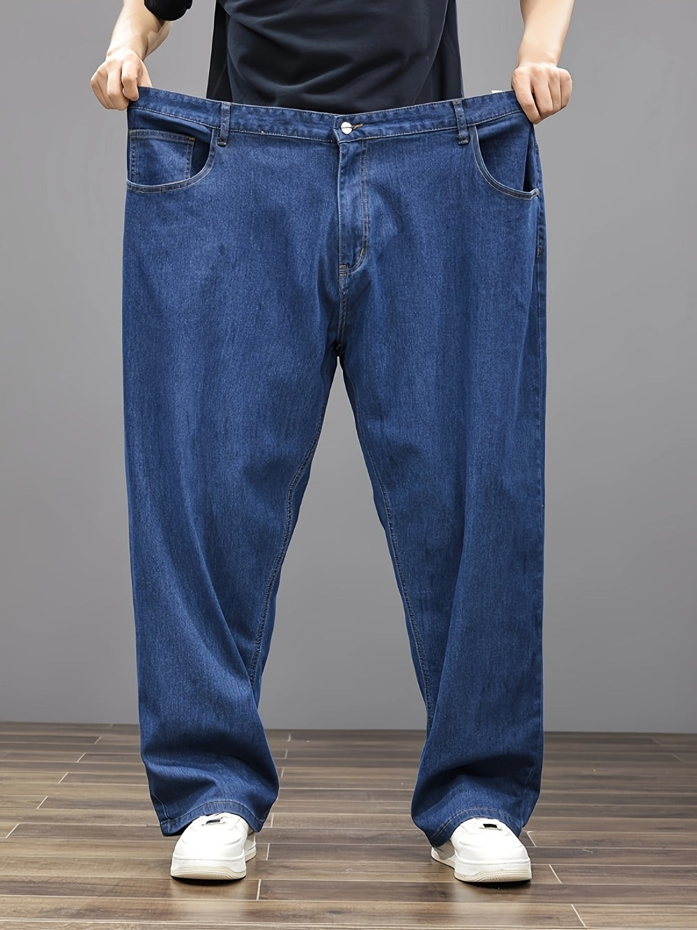 Men's Relaxed Fit Jeans - Classic Wash Clean Finish Travel