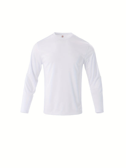 5pcs Men's Casual Sports T-shirt, Breathable And Quick Drying, Suitable for Work Clothes, Fishing Clothes, Construction Site Clothes, Team Building Clothes