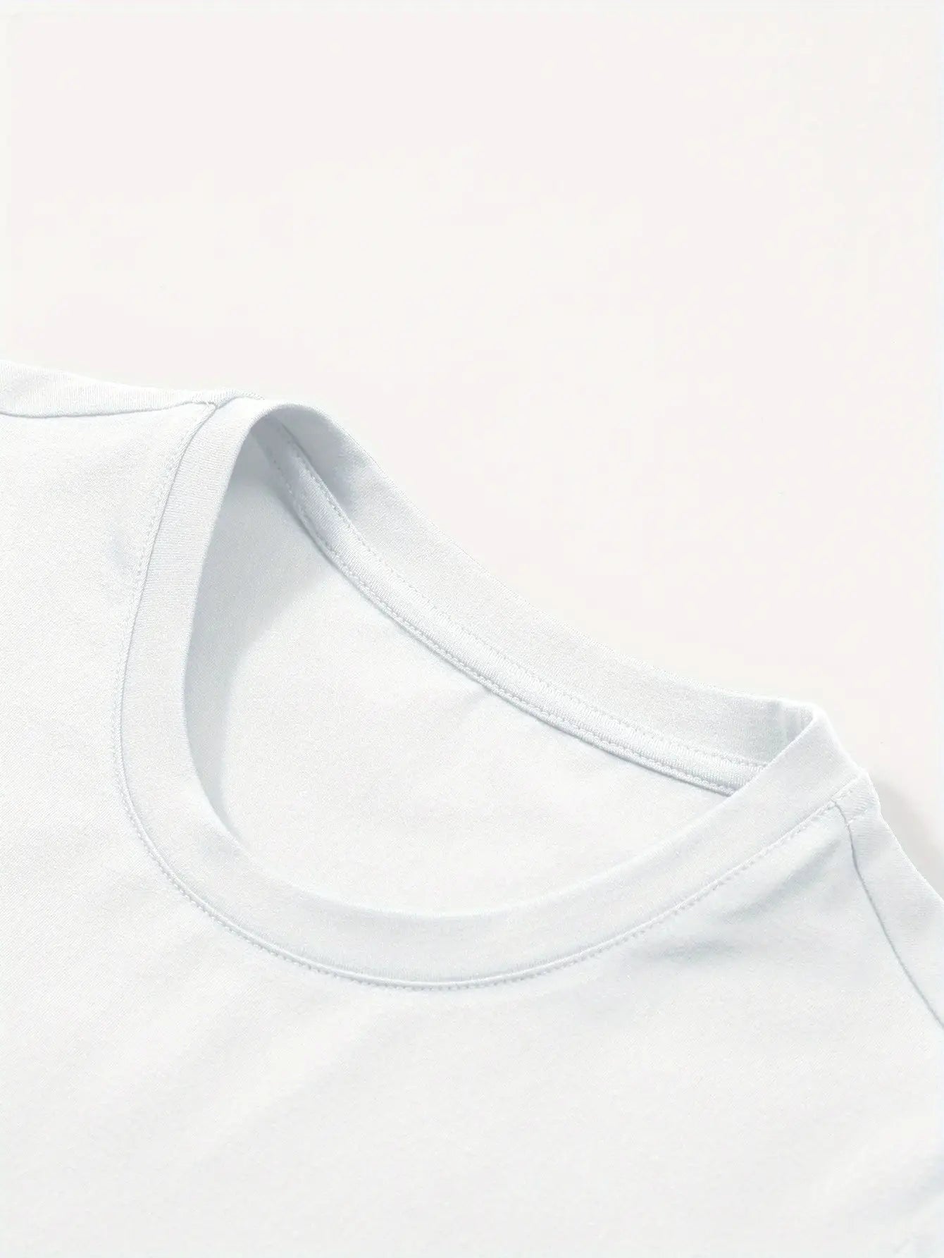 Y2K Women'S Fitted Cropped Tee - Exclusive Sexy Crop Top for Trendy - Versatile Short Sleeve Crew Neck Solid Top - Chic And Fashionable - Machine Wash Safe - Local Delivery