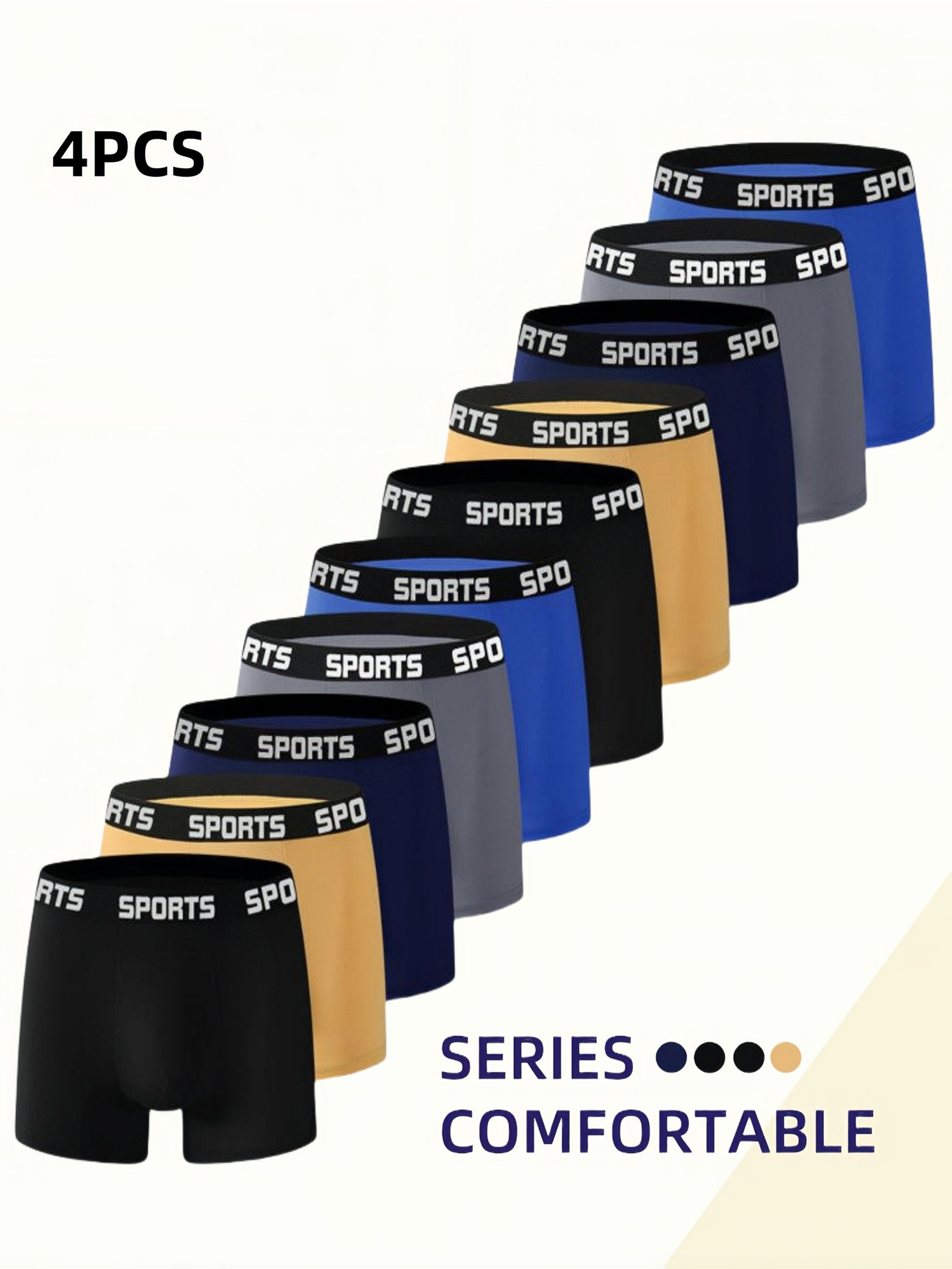 Men's 10pcs-mixed Colors Polyester Shorts - product view 13
