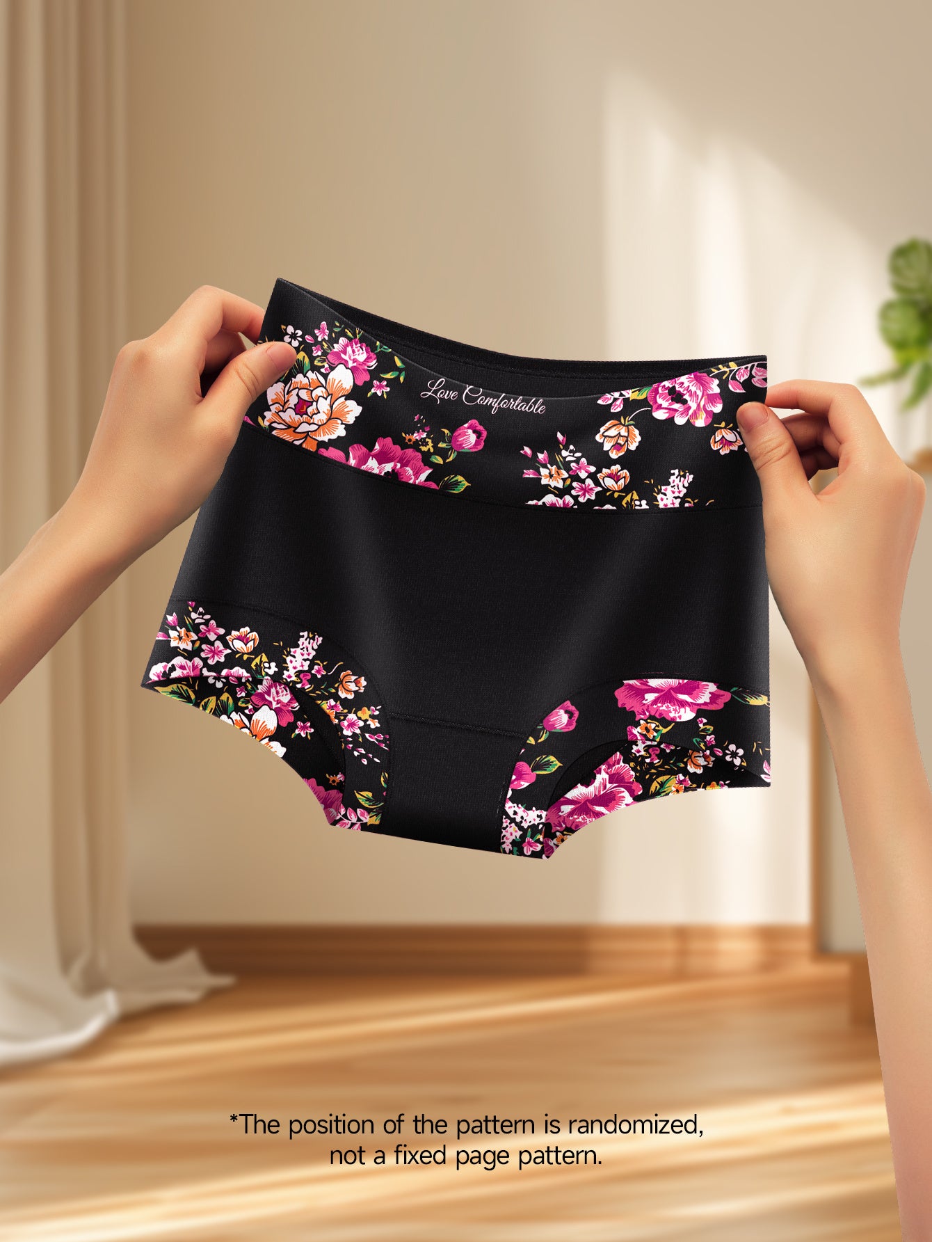 6pcs Fashionable and Elegant Ladies' High-waist Pants Made of Lightweight and Breathable Fabric. They Are Comfortable to Wear and Help Flatten the Abdomen and Lift the Buttocks, Shaping a Contoured Triangle-shaped Bottom.