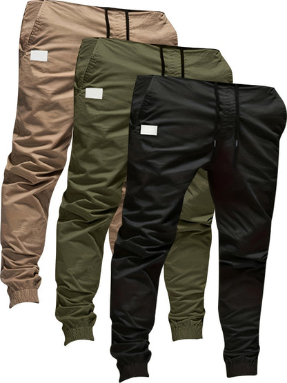 Men's Jogger Pants - Drawstring Waist With Pockets Weekend Style