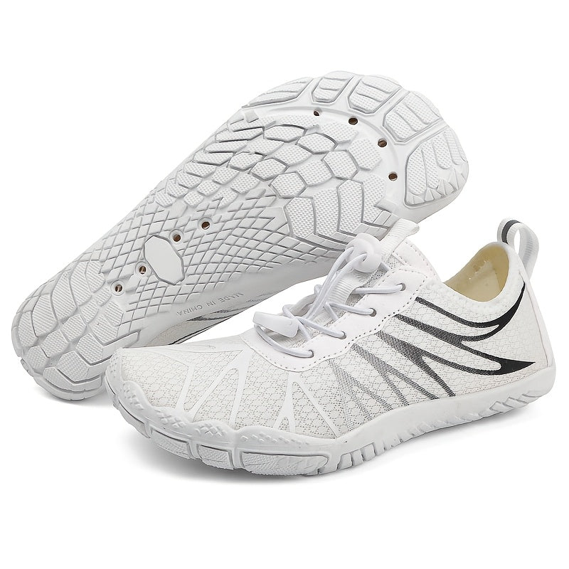 HDOXSE Women Quick-Drying Water Shoes | Aqua, Barefoot, Slip-On Soft Beach Shoes, Breathable Lightweight, Comfortable, Suitable for Pool, Beach, Surfing, Walking, Yoga, Swimming, All-Season, Fabric Upper and Insole, Rubber Sole