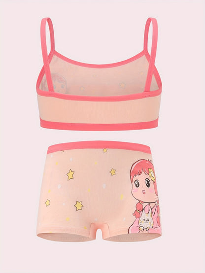 Girls' Camisole & Panty Set - 8-Piece Butterfly
