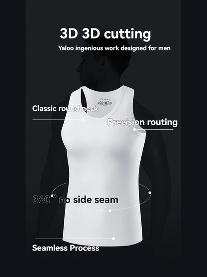 3pcs Simple Tops Pure Cotton Men's Vests And Tops Include Black, White And Gray, Suitable for Daily Wear, Sports, Going Out, Beach And Other Scenes, Spring And Summer Seasons