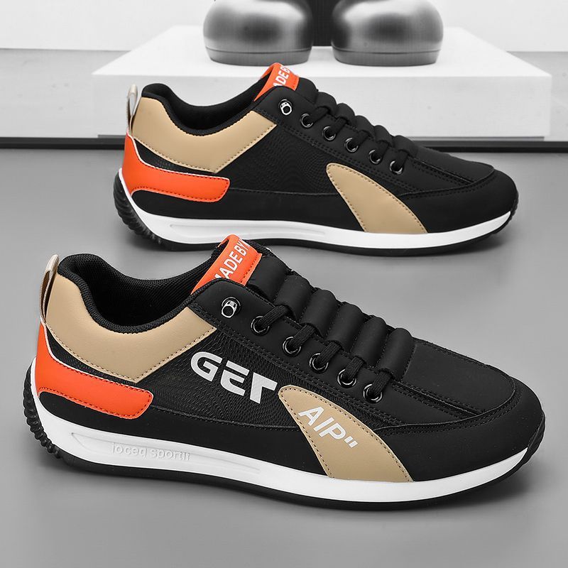 [Slip-On Sneakers] Sneakers Men's Shoes Slip-On Summer 2025 New Argan Sports Board Shoes Running Men's Casual White Shoes Thick Bottom Spring