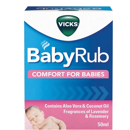 Vicks BabyRub Ointment - Aloe and Coconut 50 ml