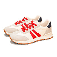 Beige Red Navy