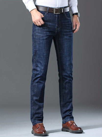 Men's Straight Leg Jeans - Vintage Wash Clean Finish