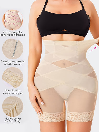Tummy Control Body Shaper High Waisted Butt Lifting Panties Sport Shapewear Short