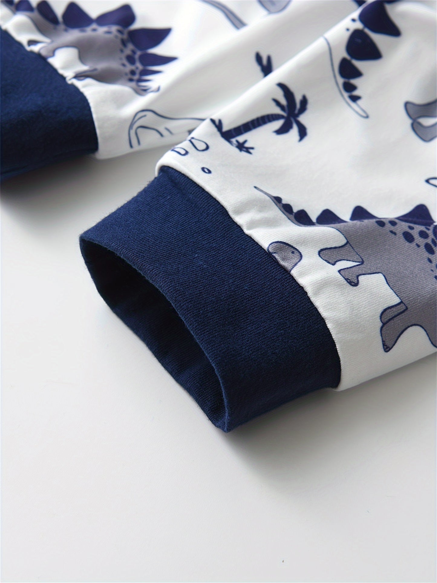 Kukitty Baby Boy Clothing Set with Long Sleeves, Featuring Little Brother Design, Dinosaur Print Pants, And Hat - 3pcs Outfit for Infants, for Outdoor
