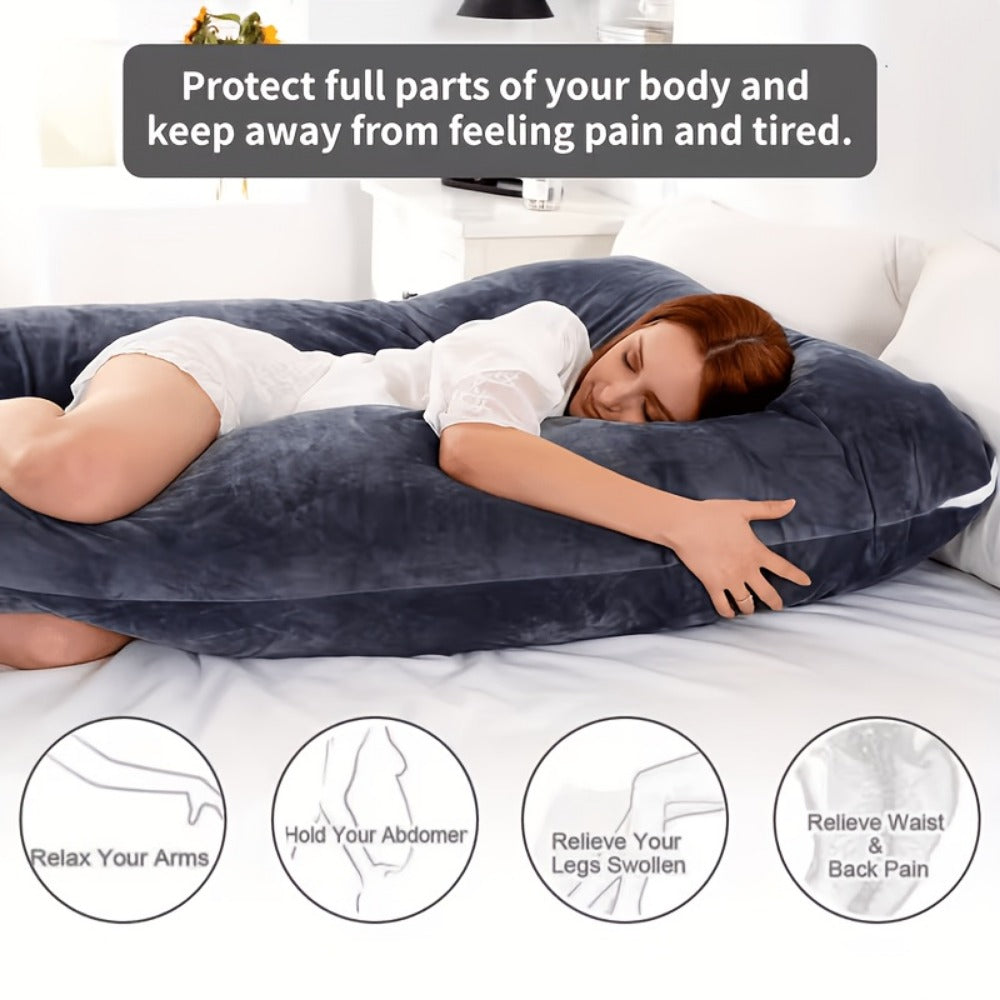 Pregnancy Pillow - U-Shaped Full-Body Maternity Sleeping