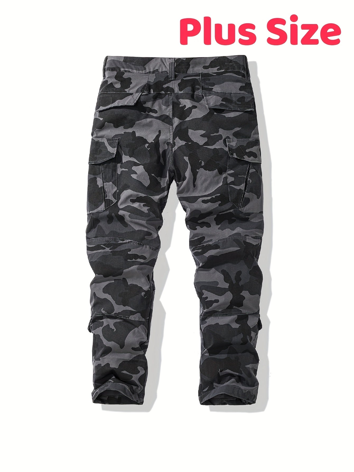 Men'S Heavy-Duty Tactical Cargo Pants - Camo Camouflage (Green/Brown/Beige) with Multi-Pocket Design, Belt Loops & Zippered Pouches - All-Season Outdoor Pants for, Hunting, (Plus Size Available, PLUS SIZE