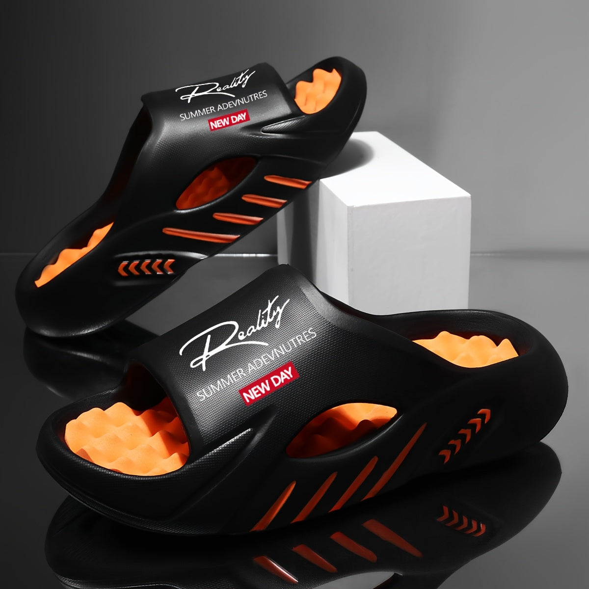 Men'S Summer Sandals, Casual Breathable Sports Sandals, Beach Slippers