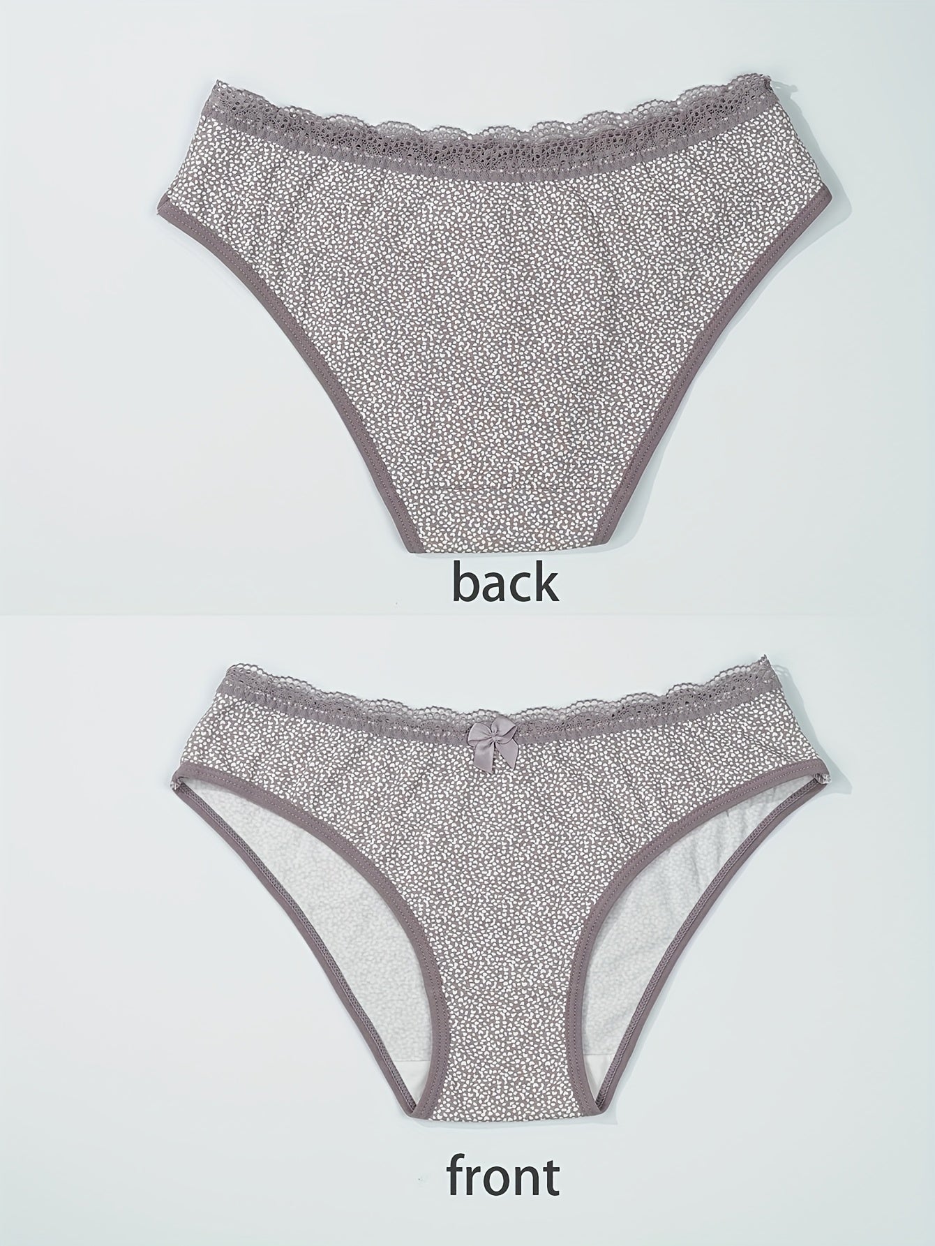 5-Pack Women'S Triangle Panties with Striped and Floral Print, Soft Stretchy 95% Breathable Underwear in Nude Pink - Comfortable & Light Beige-Friendly